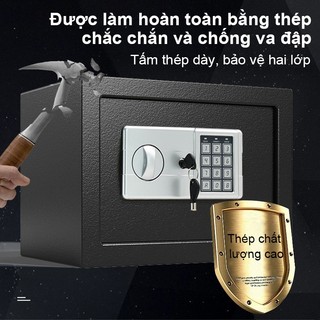 Két sắt mini điện tử, két mini 17CM/25CM, két điện tử mini 17E