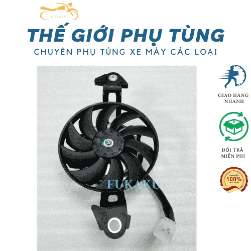 Quạt Gió Két Nước Làm Mát Cho Xe Exciter 135 - 150 Hàng Cao Cấp