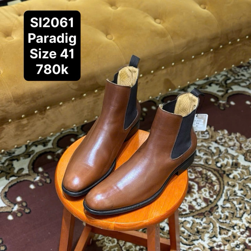 [Giày 2hand] [Size 41] Giày Chelsea Boot Nâu Bò SI2061 | Shopee Việt Nam