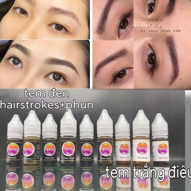 PXTM Mực Phun Xăm Magic Chuyên Điêu Khắc Hairstroke và Phun Shading - dcpxhoanganh