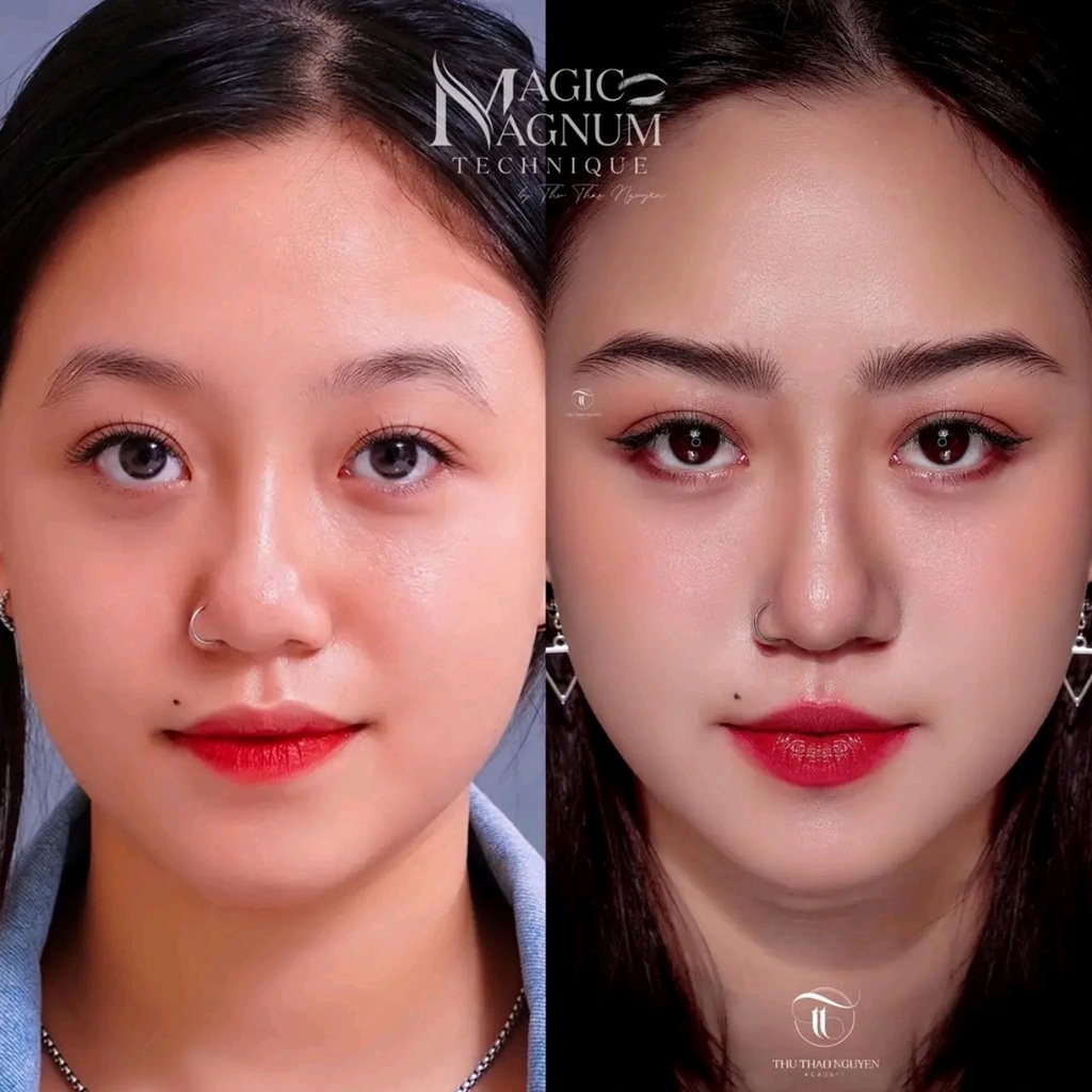 Mực Magic Colours Pigment By Hương Trà hairstrokes không trổ xanh dành cho chân mày 10ml 5ml