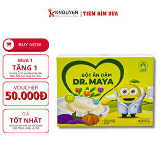 Bột ăn dặm Dr Maya Hộp 300gr  - 15 gói có 3 vị riêng biệt - Bổ sung đầy đủ dưỡng chất cho bé