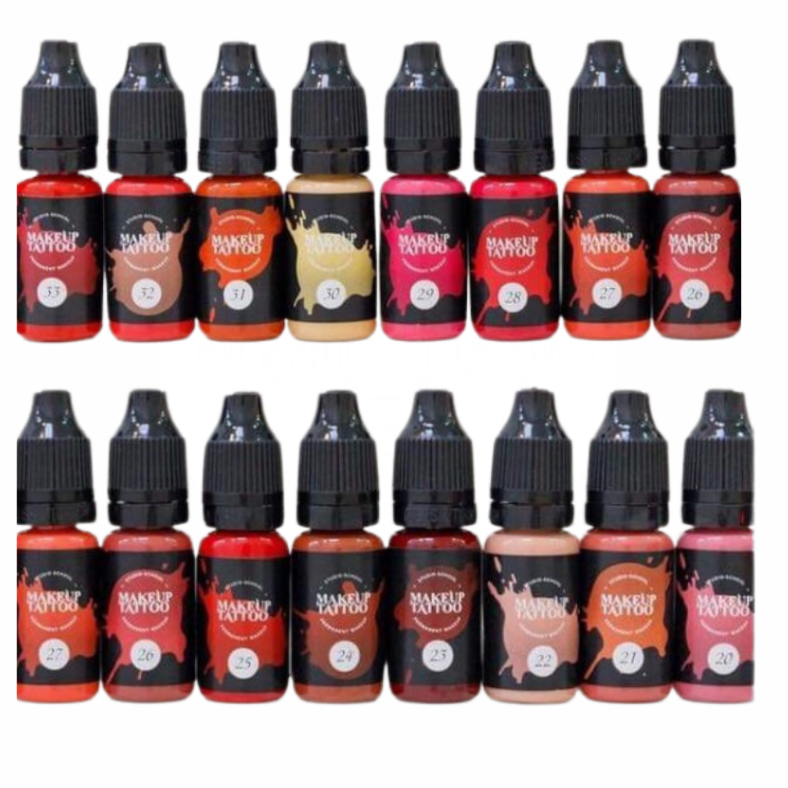 Mực Makeup tatto chuyên dùng trong phun xăm thẩm mỹ_Mày, Môi, Mí_Nga chính hãng_5ml,10ml