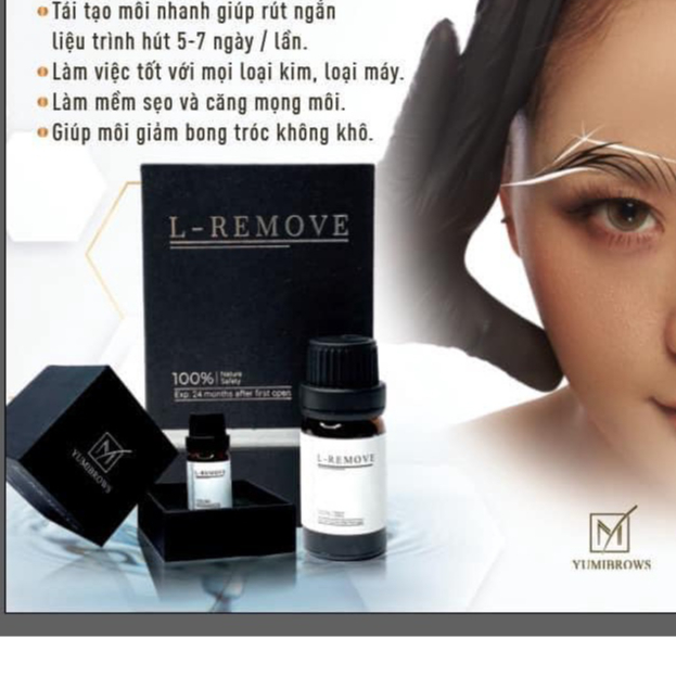 Dung Dịch Xóa Mực Xăm L- REMOVE 7 Ngày Sau Có Thể Xóa Lần 2