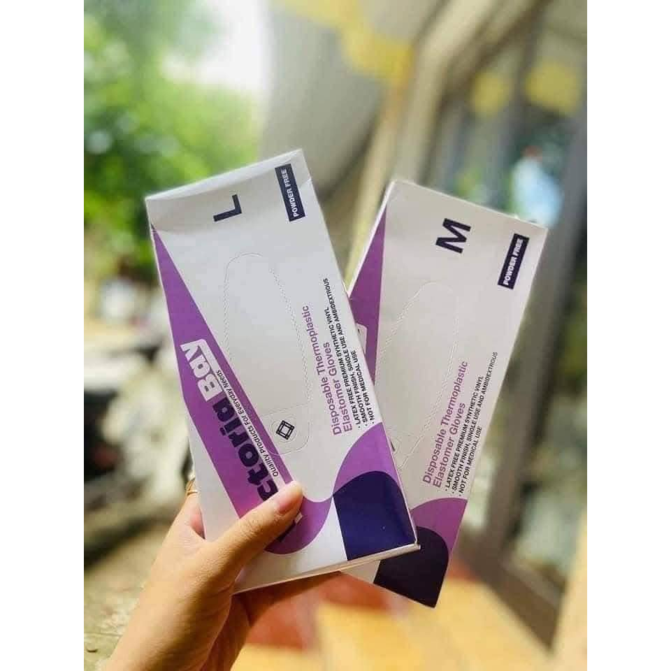 HỘP 100 GĂNG TAY VICTORIA DAI MỎNG TIỆN LỢI CHO GIA ĐÌNH