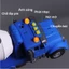 Đồ chơi mô hình xe chở rác mở được nắp thùng bằng hợp kim và nhựa, có nhạc và đèn, chạy cót, kích thước lớn