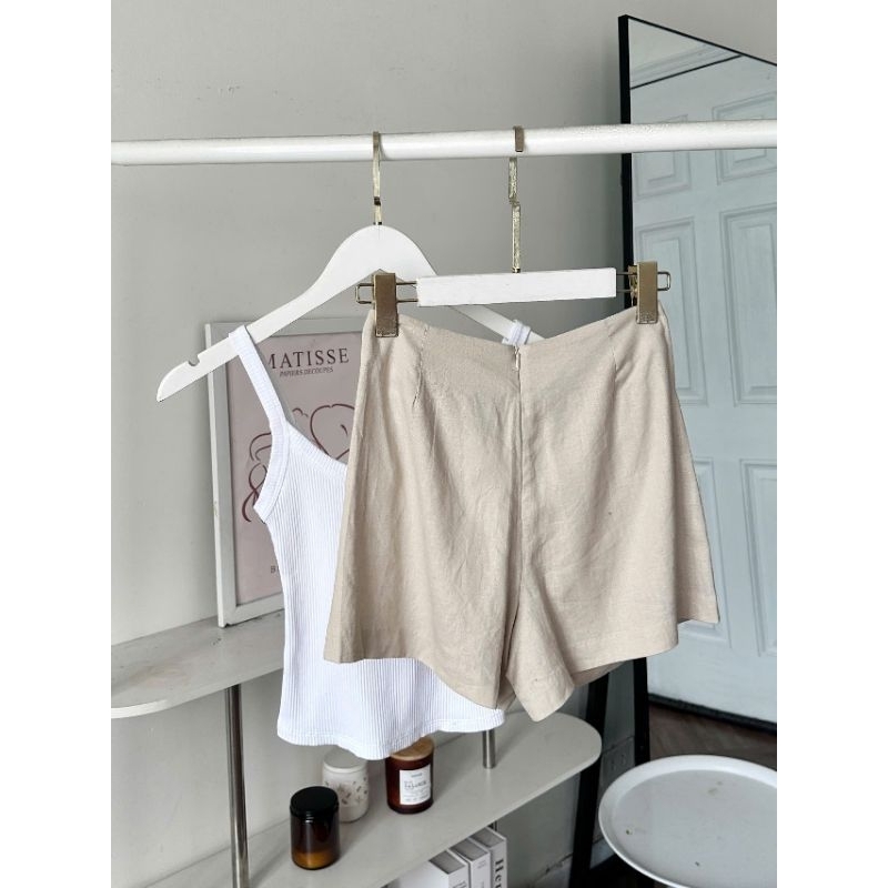 (Sale) Quần short váy linen/ linen Stra* Cambo - dư xịn.