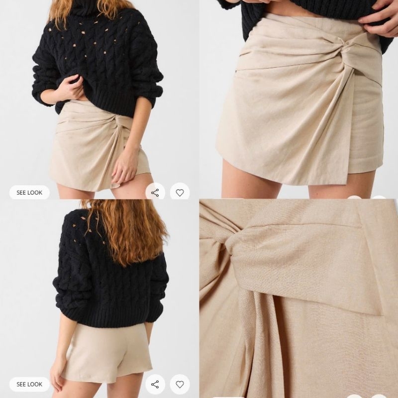 (Sale) Quần short váy linen/ linen Stra* Cambo - dư xịn.