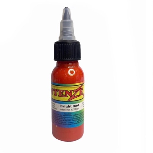 Mực tập xăm intenze true black và bright red 30ml - lavashop