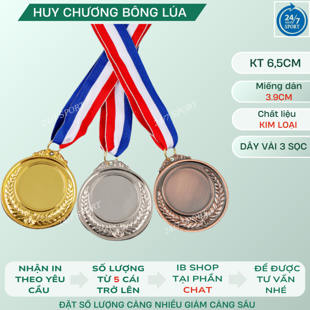 Huy chương Vàng, bạc, đồng. Hình thật shop làm cho khách. [ RẺ VÔ ĐỊCH ]