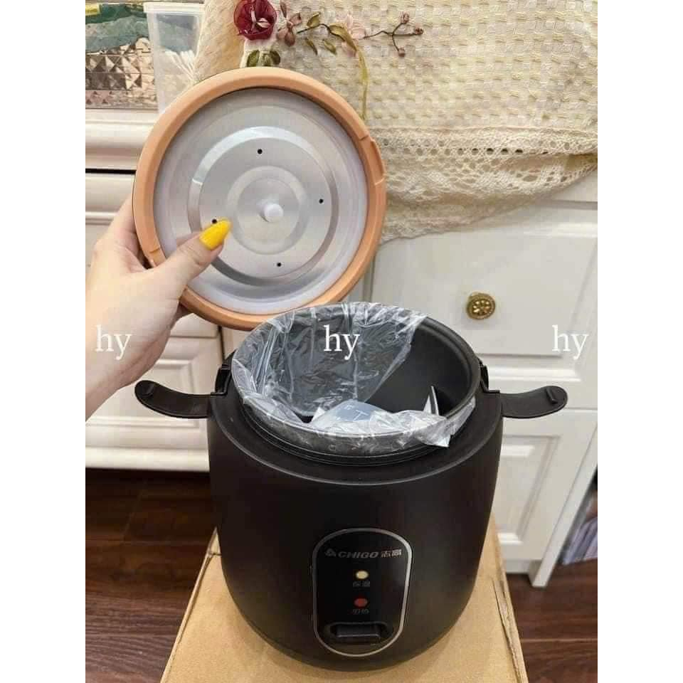 NỒI CƠM ĐIỆN CHIGO DUNG TÍCH NHỎ, 1200ML NỘI ĐỊA TRUNG SIÊU XỊN