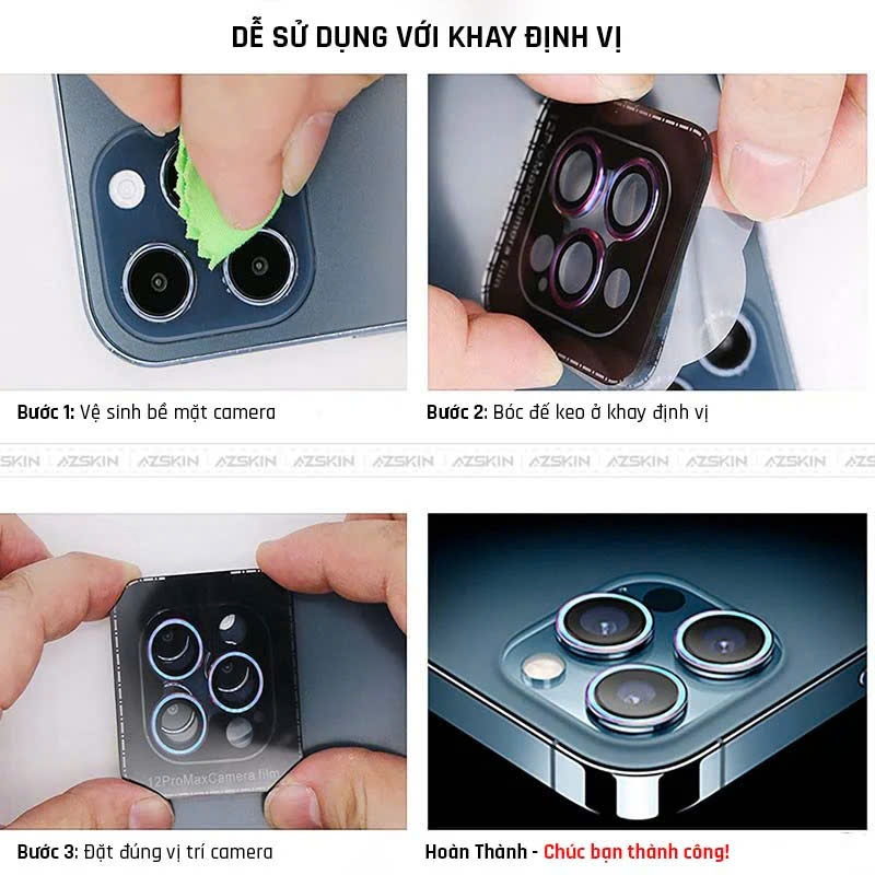 Lens bảo vệ camera Kuzoom cho IPhone 17promax 17 16promax 15promax 14promax 12promax 15plus 16plus
