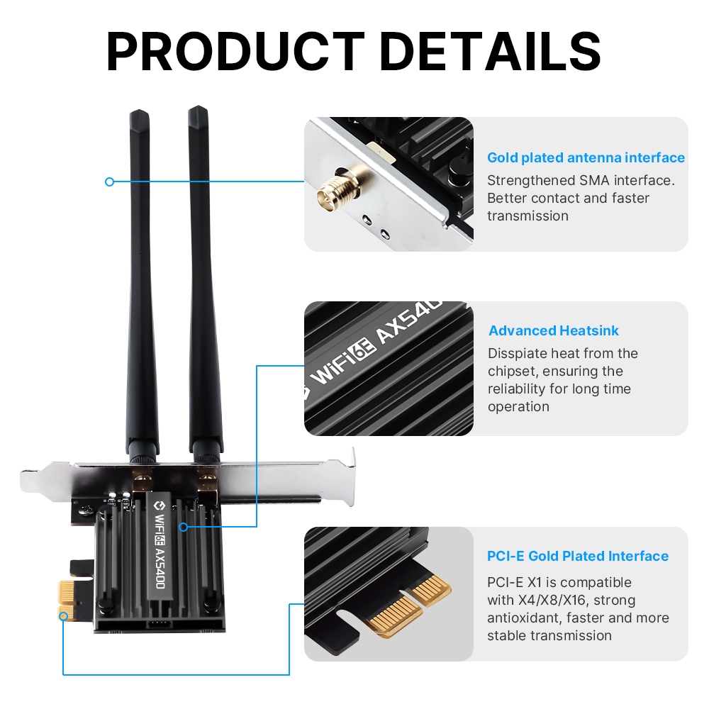 Fenvi Bộ chuyển đổi Wifi 3.0 USB 1300Mbps cho 4.2 Bluetooth hai băng tần 2.4G/5GHz Bộ thu không dây Card mạng USB cho má | BigBuy360 - bigbuy360.vn
