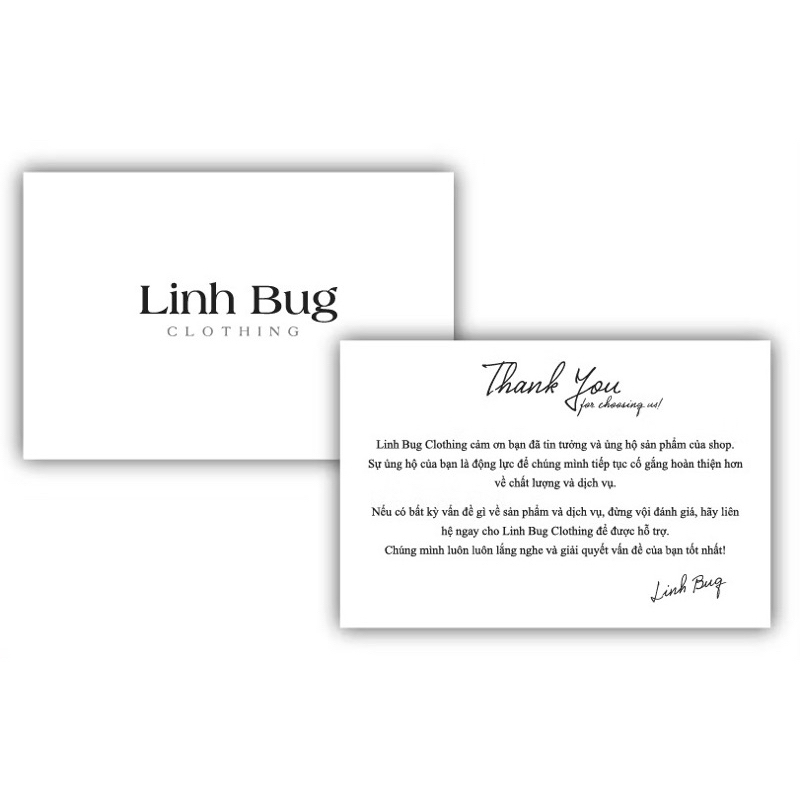 THIỆP CẢM ƠN DỄ THƯƠNG, THANK YOU CARD, CARD CÁM ƠN CHO CÁC SHOP