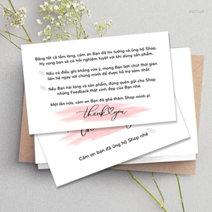 THIỆP CẢM ƠN DỄ THƯƠNG, THANK YOU CARD, CARD CÁM ƠN CHO CÁC SHOP