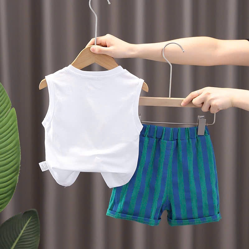 (HÀNG CÓ SẴN) QC - Set quần áo vui nhộn thể thao hàng quảng châu vải mềm mại cho bé trai bé gái