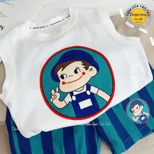 QC - Set quần áo vui nhộn thể thao hàng quảng châu vải mềm mại cho bé trai bé gái