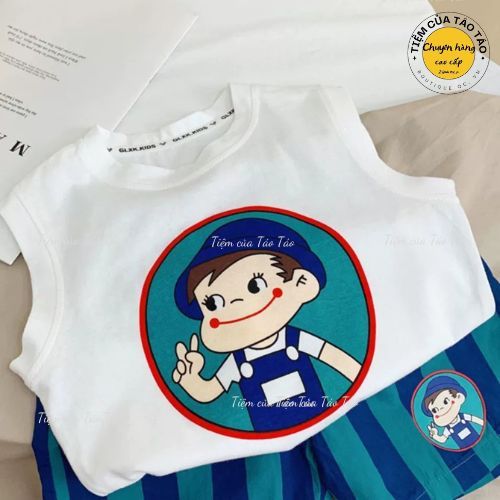 (HÀNG CÓ SẴN) QC - Set quần áo vui nhộn thể thao hàng quảng châu vải mềm mại cho bé trai bé gái