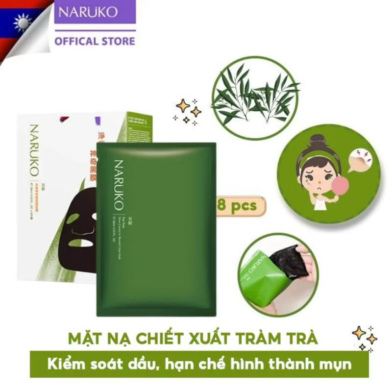 [Lẻ] Hàng Công Ty Mặt Nạ Giấy Naruko Mask Taiwan 25ml Chính Hãng