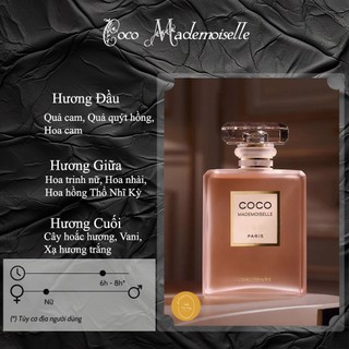 NƯỚC HOA NỮ COCO MADEMOISELLE 100ml Sang trọng. Quyến rũ