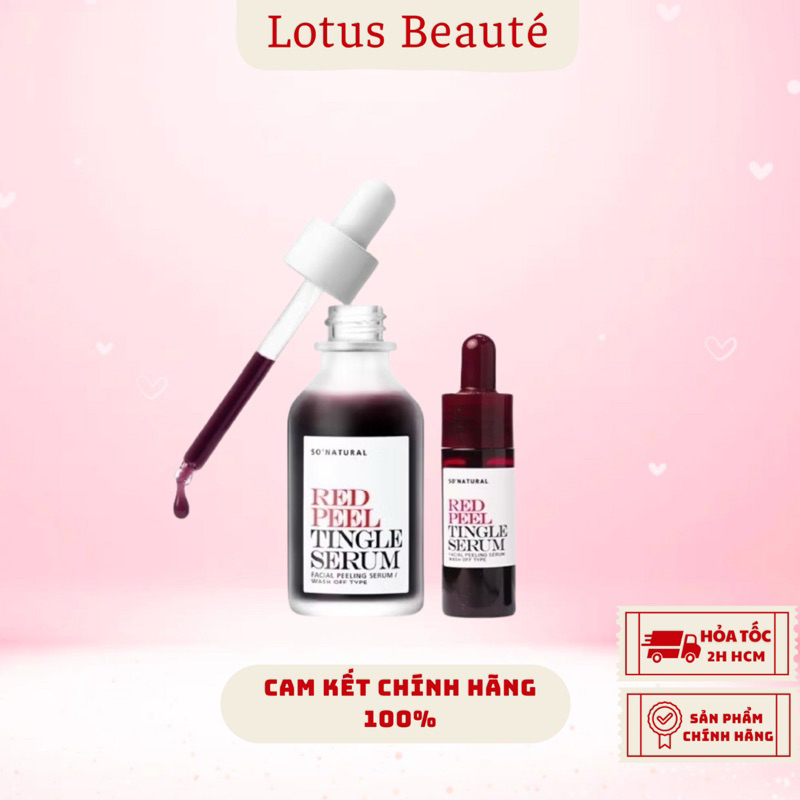 [PHIÊN BẢN MỚI 11ml] Red Peel Tingle Serum Tinh Chất Tái Tạo Da So’ Natural ( 35ml )