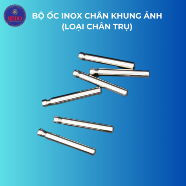 Bộ 4 Chân Ốc Inox Chân Khung Ảnh Mica BEDO Loại Chân Trụ Để Bàn Inox Chống Gỉ Lắp Đặt Chắc Chắn