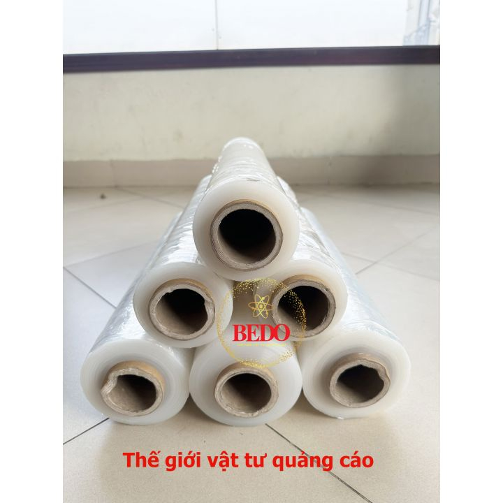 Màng Chít PE BEDO Nhựa PE Nguyên Sinh Khổ 50cm Quấn Pallet Bọc Hàng Co Giãn Siêu Dính Trong Suốt