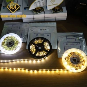 60 Led/mét - LED dây 2835 12V cuộn 5m - có keo dán Ánh sáng trắng 6000K, vàng ấm 3000K, trung tính 4000K
