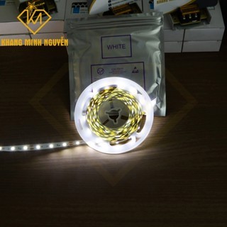 (Giá cuộn 5m)60 Led/mét - LED dây 2835 12V cuộn 5m - có keo dán Ánh sáng trắng 6000K, vàng ấm 3000K, trung tính 4000K
