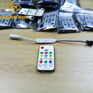 Điều khiển không dây nháy theo nhạc 17 nút dùng cho led full color 3 dây chip 1903, 16703, 2811 và nhiều dòng chip khác