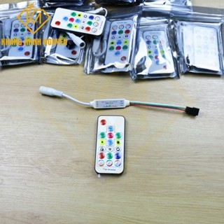 Điều khiển không dây nháy theo nhạc 17 nút dùng cho led full color 3 dây chip 1903, 16703, 2811 và nhiều dòng chip khác