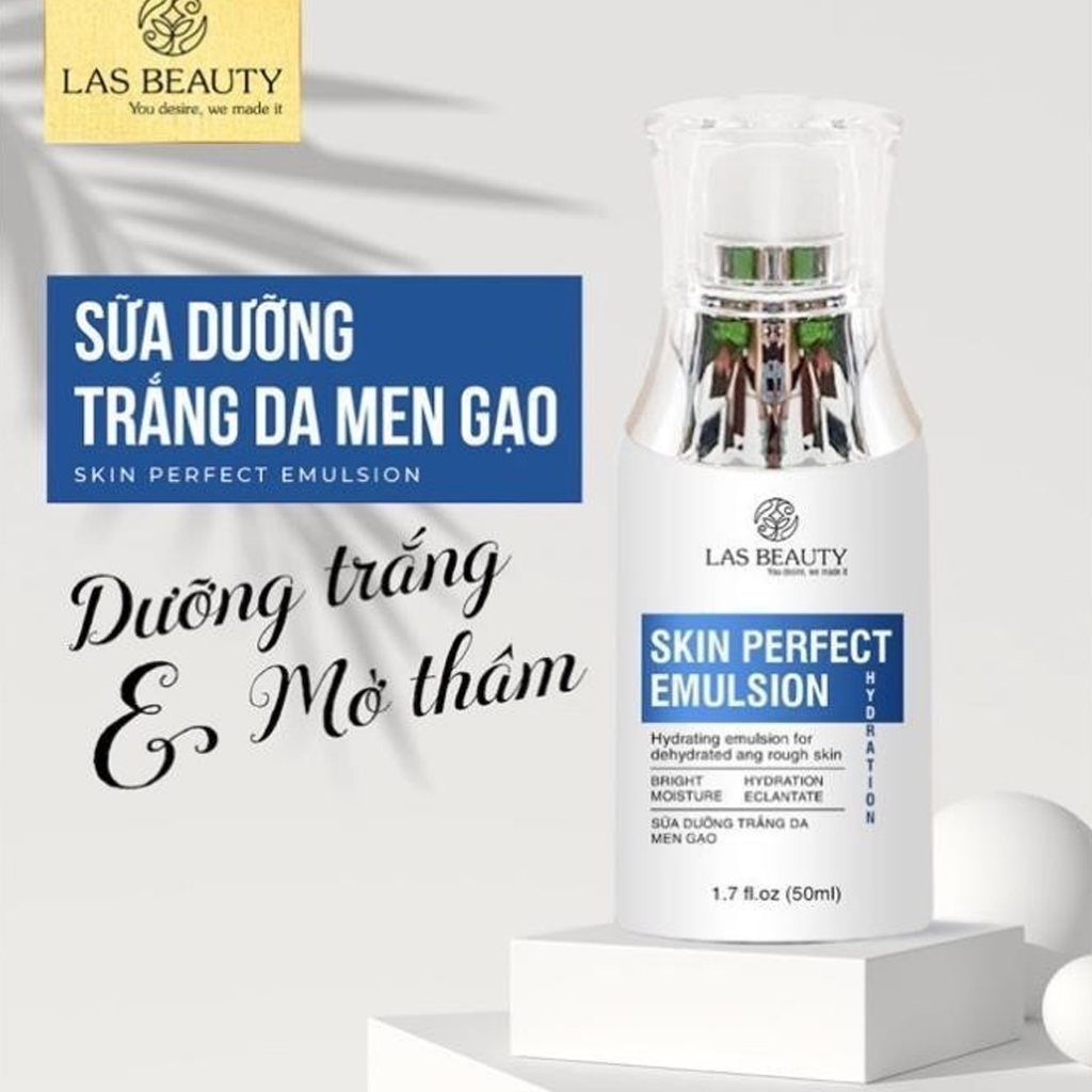 Combo 2 chai- Tặng 2 vỉ vitamin E -  Sữa dưỡng Rong Nho Nhật Bản Las Beauty truyền trắng dưỡng da căng bóng Skin Perfect