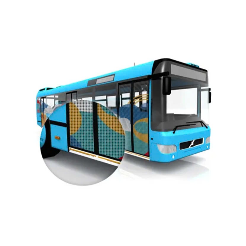 Decal Lưới Dán Kính BEDO Chống Nắng Xuyên Thấu Quảng Cáo Cửa Kính Xe Bus Shop Showroom
