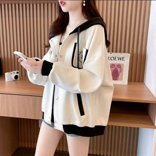 [Vừa Rẻ Vừa Đẹp] Áo Khoác Nỉ Nút Bấm Có Nón To Liền Thân Phối Túi Trước Logo Thêu Chữ K Chuẩn Gu Thời Trang