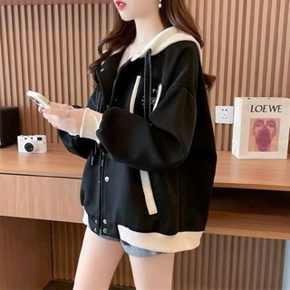 [Vừa Rẻ Vừa Đẹp] Áo Khoác Nỉ Nút Bấm Có Nón To Liền Thân Phối Túi Trước Logo Thêu Chữ K Chuẩn Gu Thời Trang
