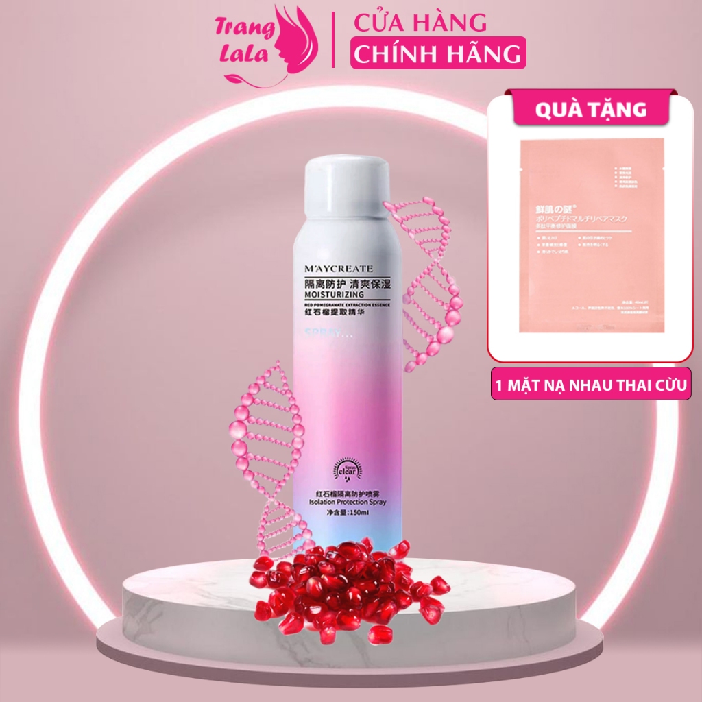 Xịt Chống Nắng Maycreate Nâng Tông 150ml Giúp Dưỡng Trắng, Dưỡng Ẩm Và Hỗ Trợ Che Khuyết Điểm Makeup