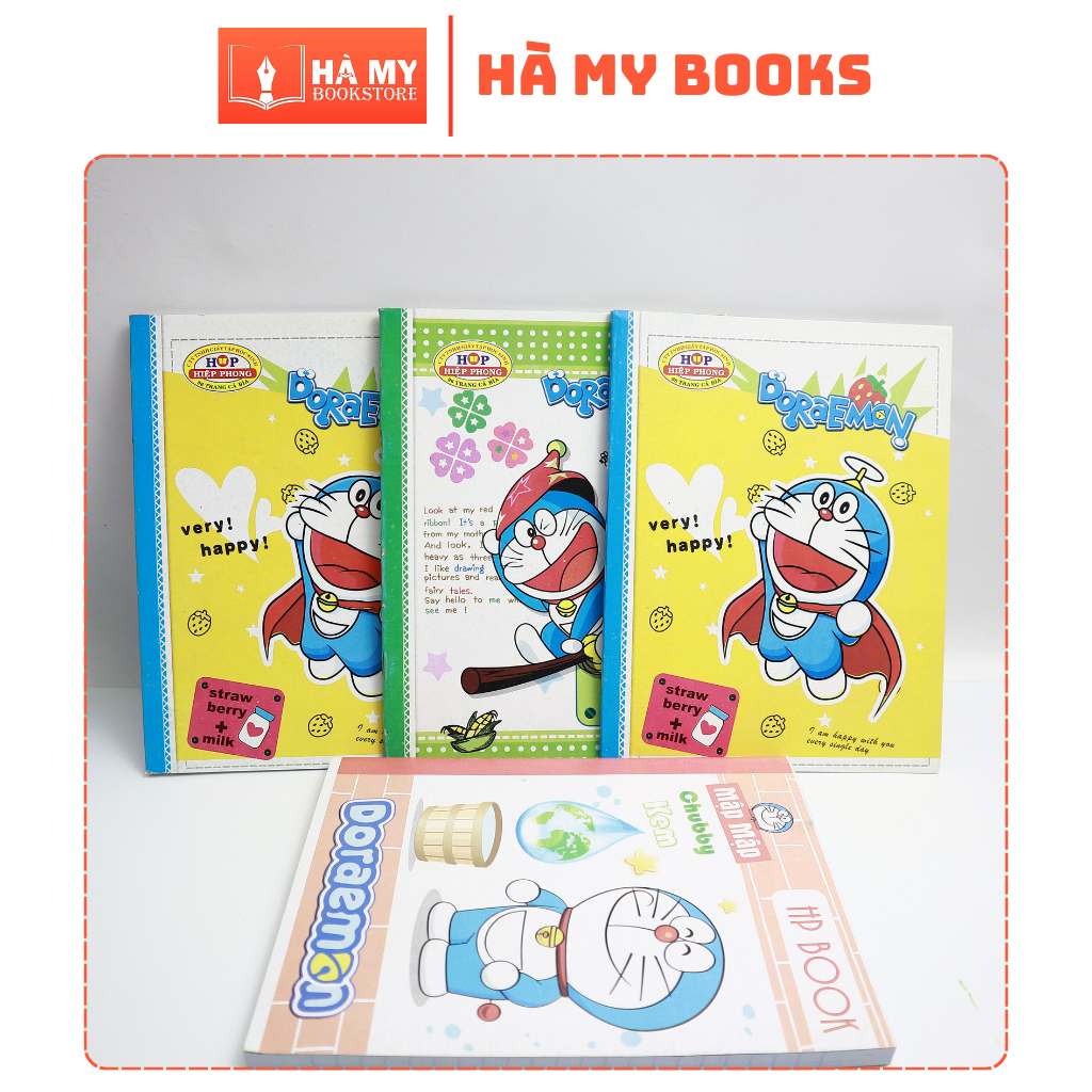 Lốc 10 quyển Tập vở học sinh 96 trang Thường Doraemon ĐL 52gsm đường kẻ ...