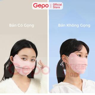 Khẩu trang vải 2 lớp chất liệu lụa băng mềm mịn chống nắng chống tia UV UPF 50+ tặng kèm thẻ test UV