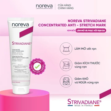 Kem bôi trị rạn da Noreva Strivadiane Concentrated 125ML giúp phòng ngừa và phục hồi rạn da