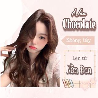 Thuốc Nhuộm Tóc Màu Nâu socola / Nâu Chocolate Lên Từ Nền Đen Không Tẩy 100g - Khanh.Color