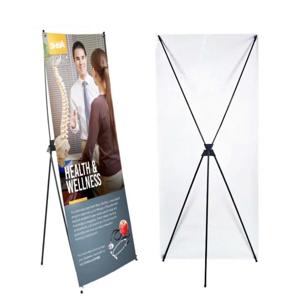 Khung Standee Chữ X BEDO Nhôm Thép 60x160cm 80x180cm Treo Banner Quảng Cáo Gấp Gọn Bền Chắc