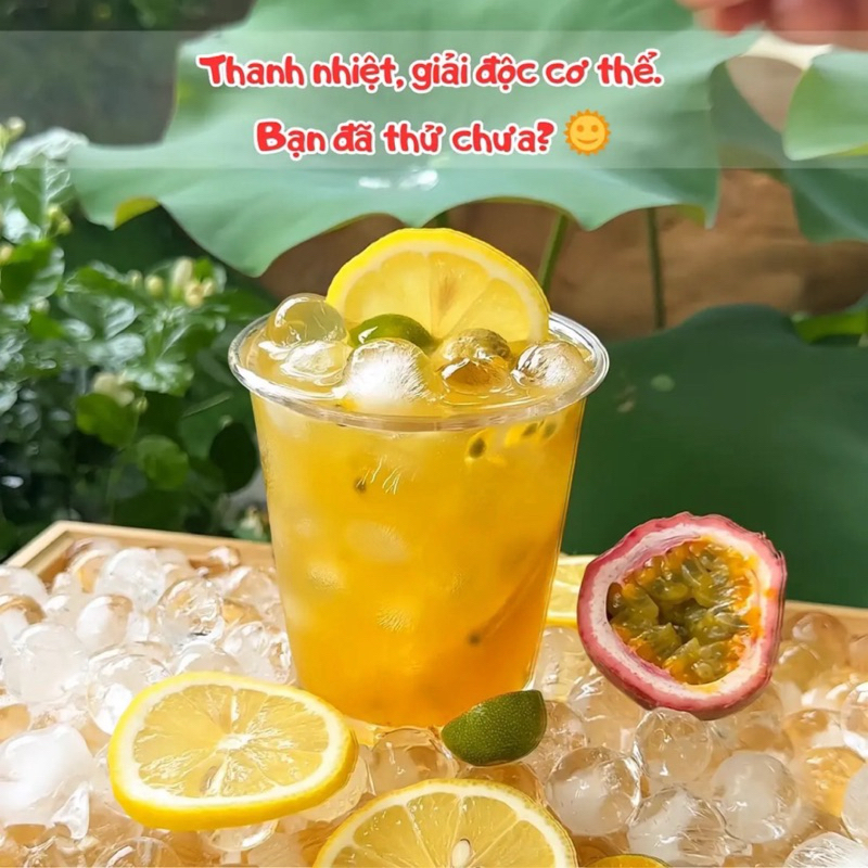 Trà Kim Quất Chanh Dây HERBONE (Trà Triệu Lộ Tư) Detox Giúp Làm Sáng Da, Thanh Nhiệt Giảm Cân