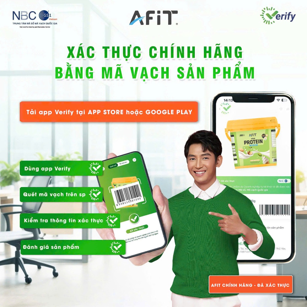 Combo 2 Hộp Diet Meal AFIT Bổ Sung Dinh Dưỡng Từ Thực Vật Thay Bữa Ăn Hỗ Trợ Kiểm Soát Cân Nặng