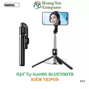 Gậy Tự Sướng Siêu Dài Remax P17 Kiêm Tripod, Nút Bluetooth - BH 1 Năm