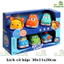 Xe Đồ Chơi Set 6 Xe Rattle Cars Hoạt Hình Dành Cho Bé Từ 1 -2 Tuổi Nhựa Dẻo An Toàn Không Trầy/Không Bể Quà Tặng Cho Bé