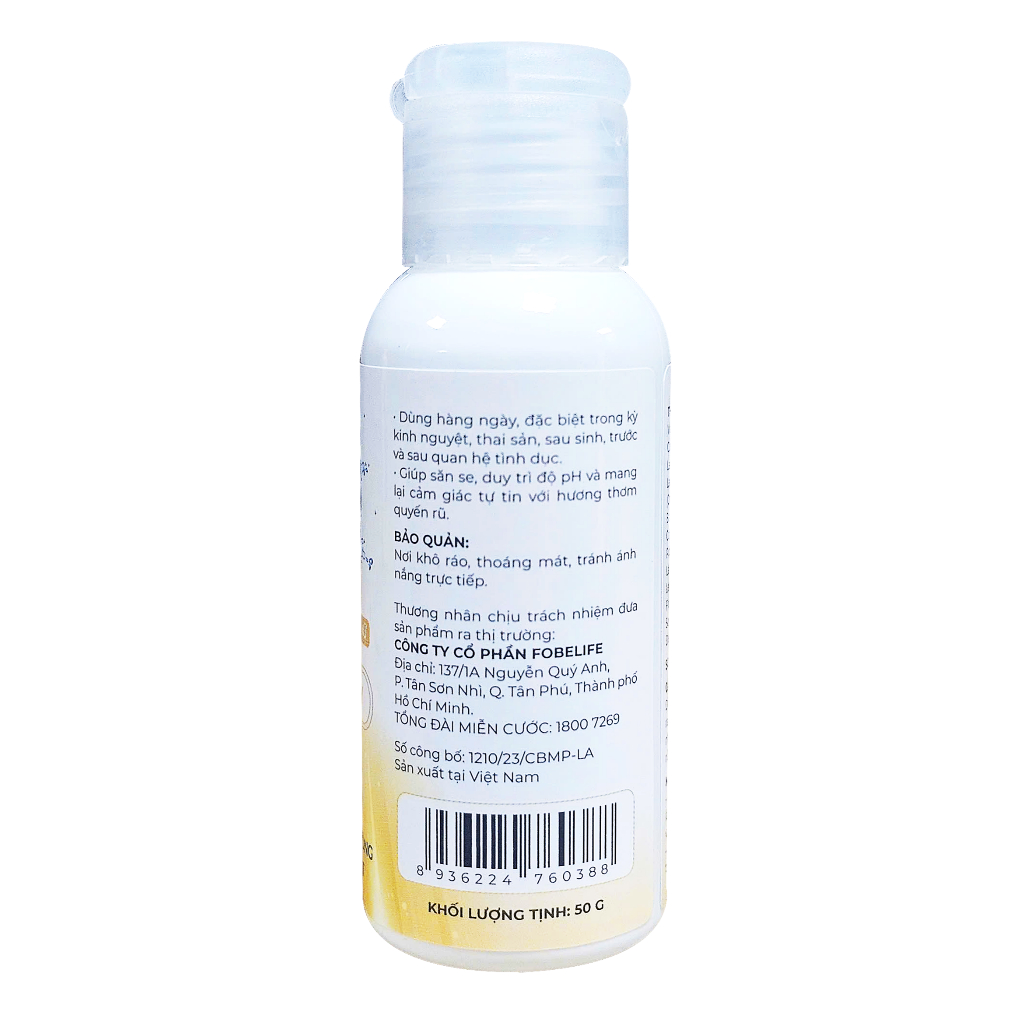 (Che Tên SP) Dung Dịch Vệ Sinh Phụ Nữ Khử Mùi, Se Khít, Dưỡng Ẩm Giảm Khô Rát Fo'U Fobe N2 - Chai 50ml
