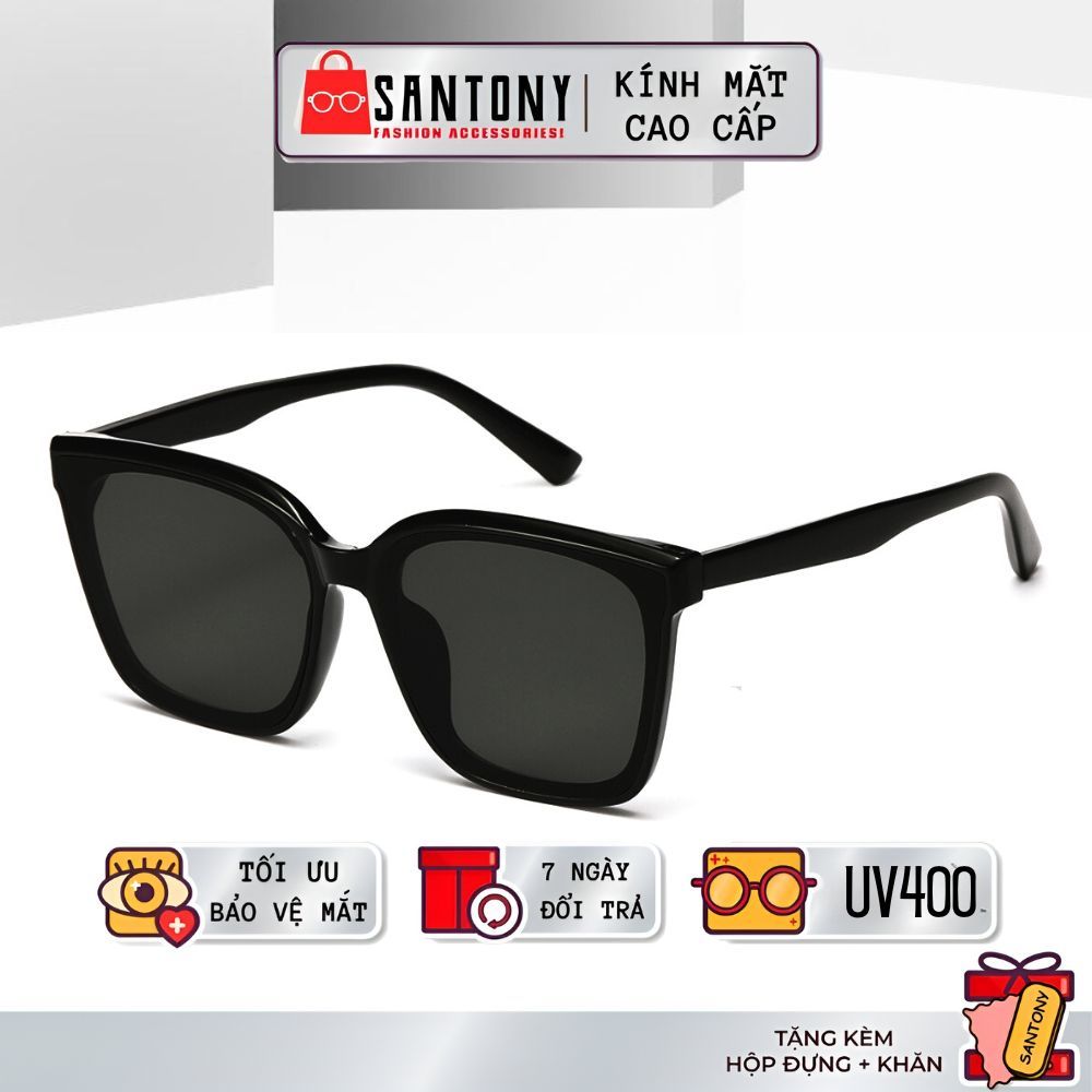 Kính Mát Gọng Vuông SANTONY Mắt Râm Chống Tia UV Dáng Basic Thời Trang ...