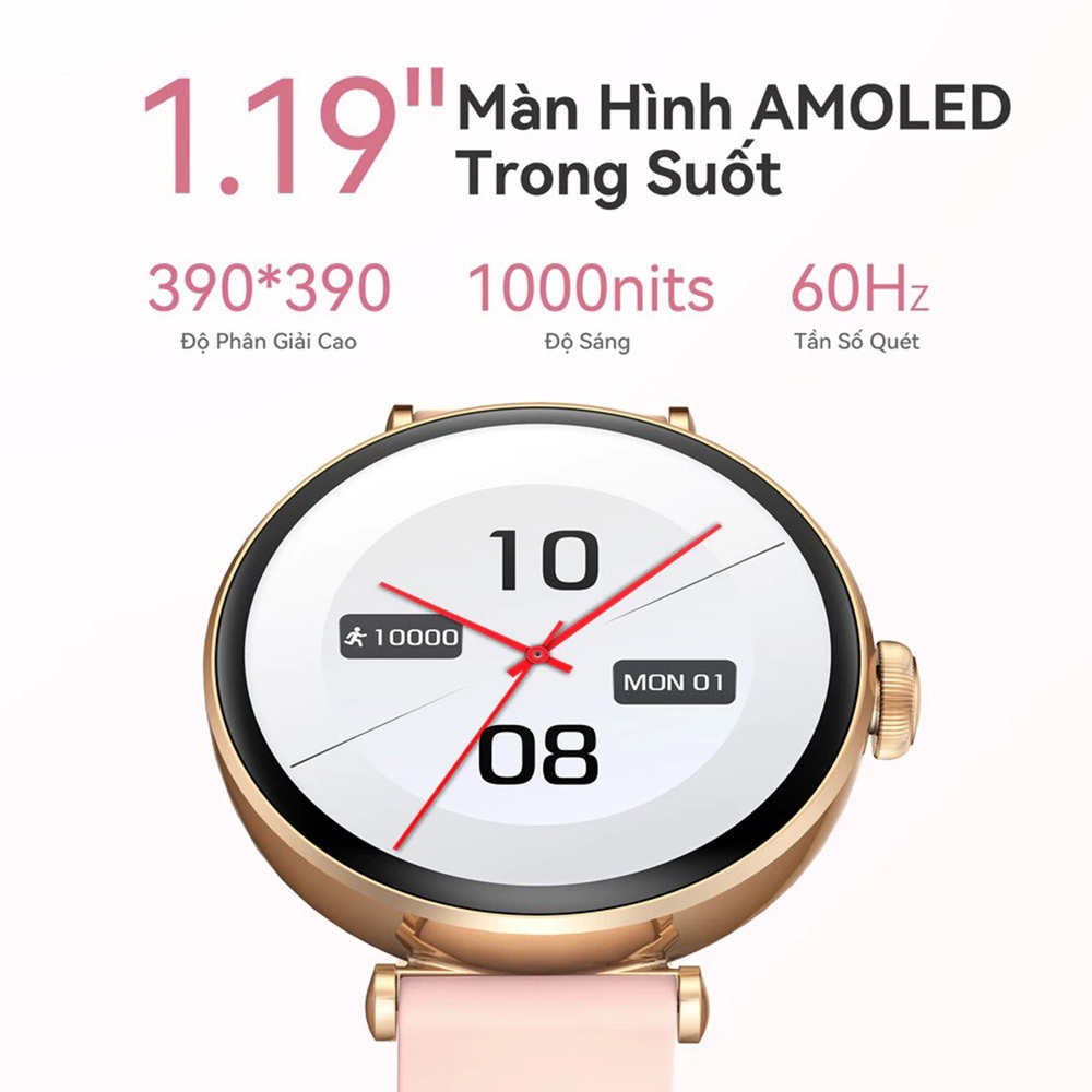 Ảnh Đồng hồ thông minh nữ Kieslect Pura I Nghe gọi bluetooth I AMOLED I Kháng nước 4