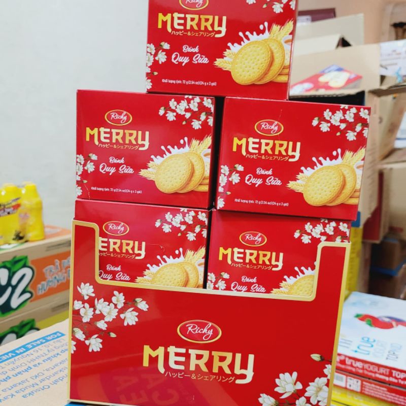 Bánh quy lễ Merry Richy 12 hộp *72g | Shopee Việt Nam