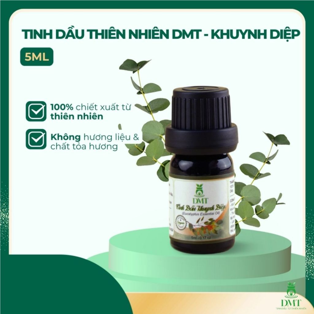 Tinh dầu khuynh diệp xông thơm phòng, treo xe DMT - tinh dầu khuynh diệp kháng khuẩn -5ml/10ml